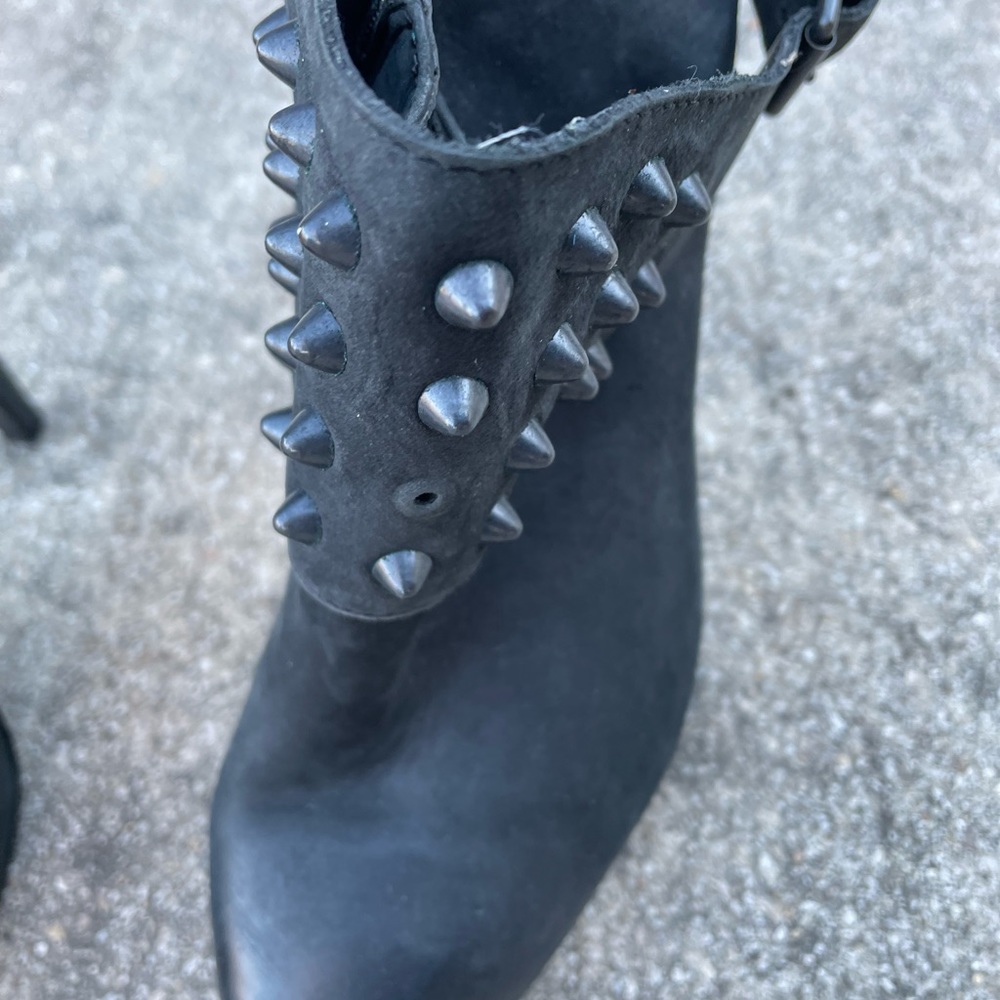 ASH Black Stiletto Boots, good condition, only worn twice, one spike missing.